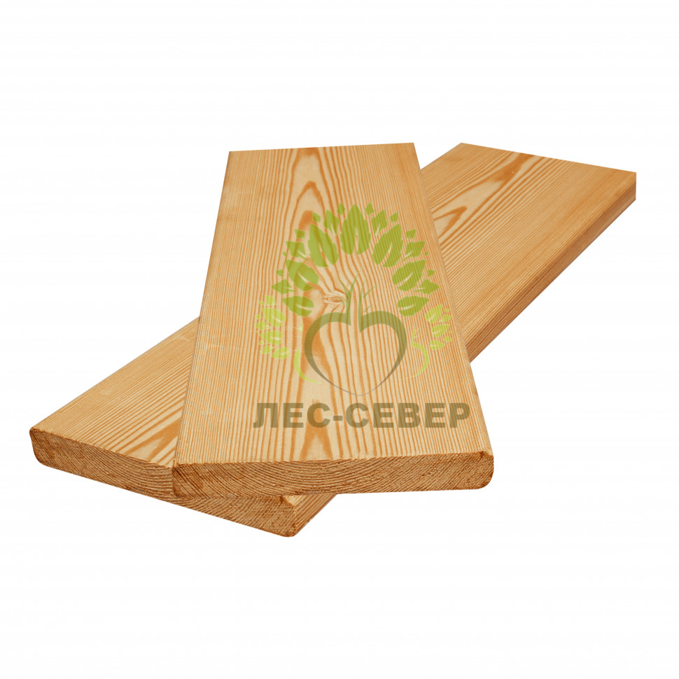 Планкен прямой из лиственницы 165x20 мм сорт Экстра